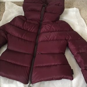 Moncler , burgundy color